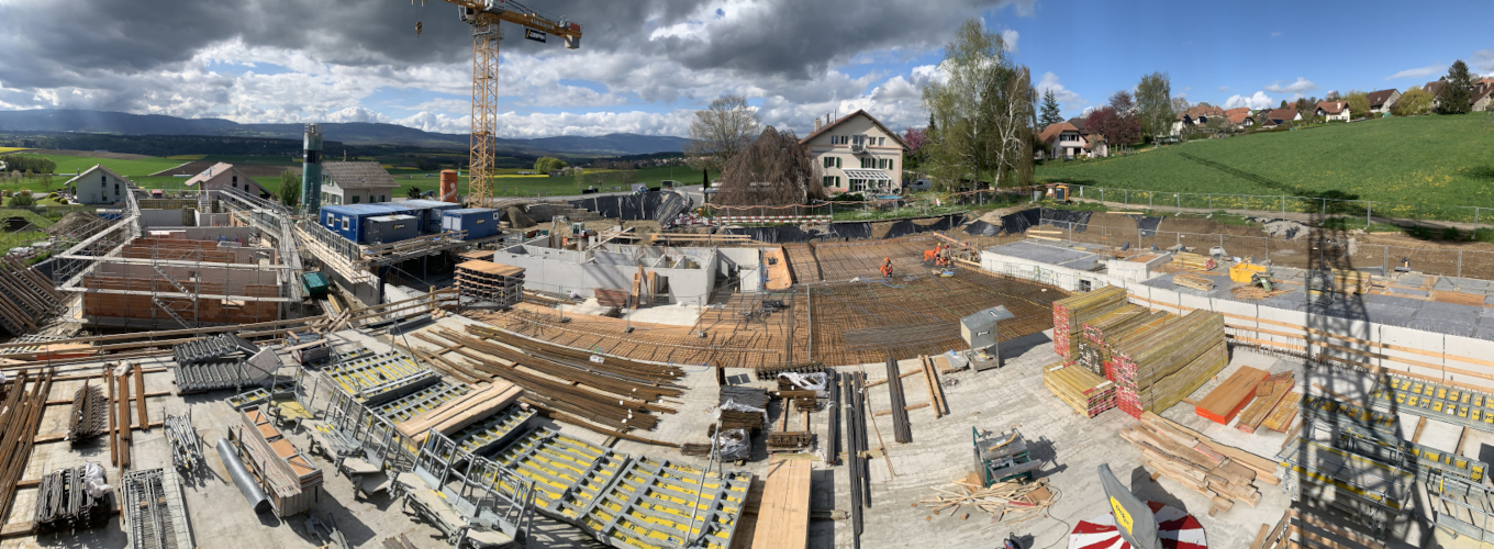 Vue aérienne - Chantier