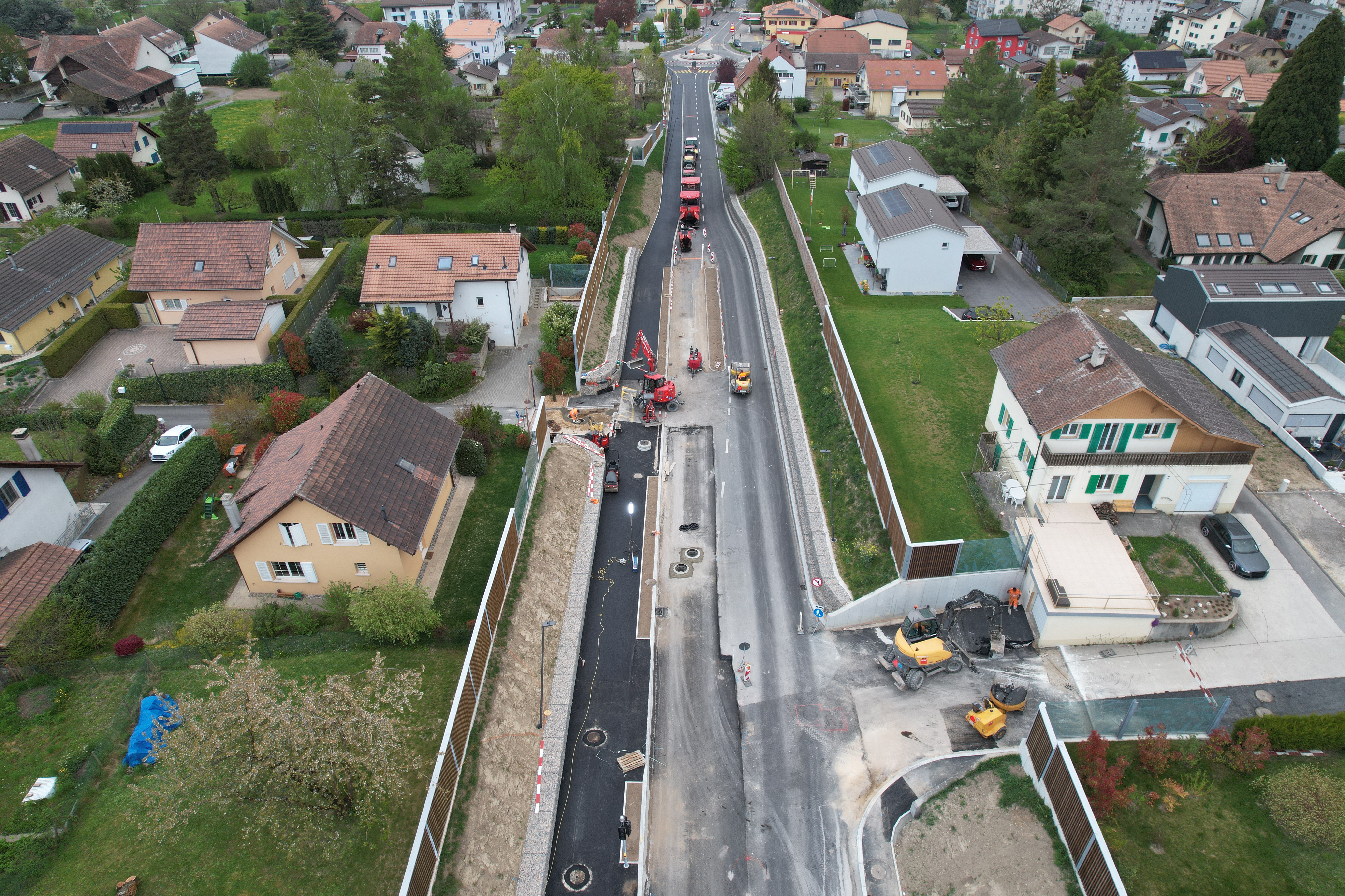 Vue drone - Pose d'EME