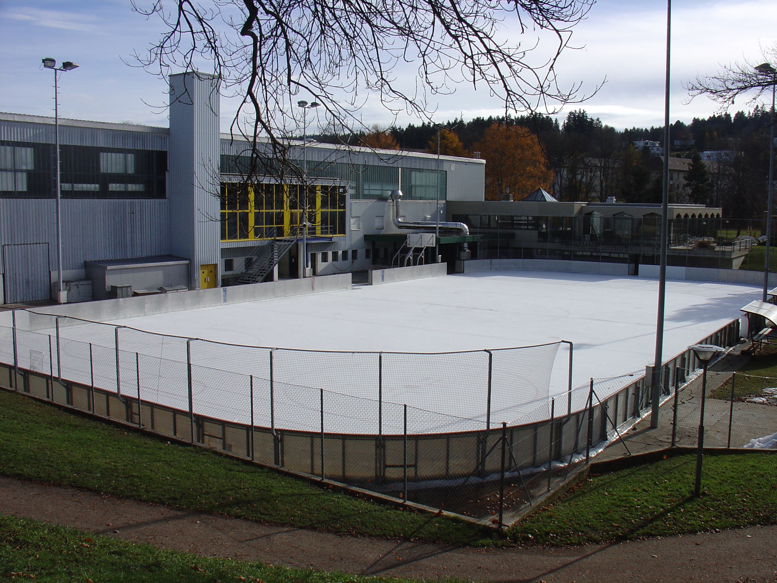 Intérieur de la patinoire