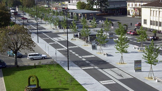 Avenue de la Gare à Yverdon-les-Bains