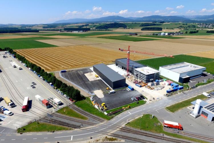 Vue aérienne - chantier général + environnement