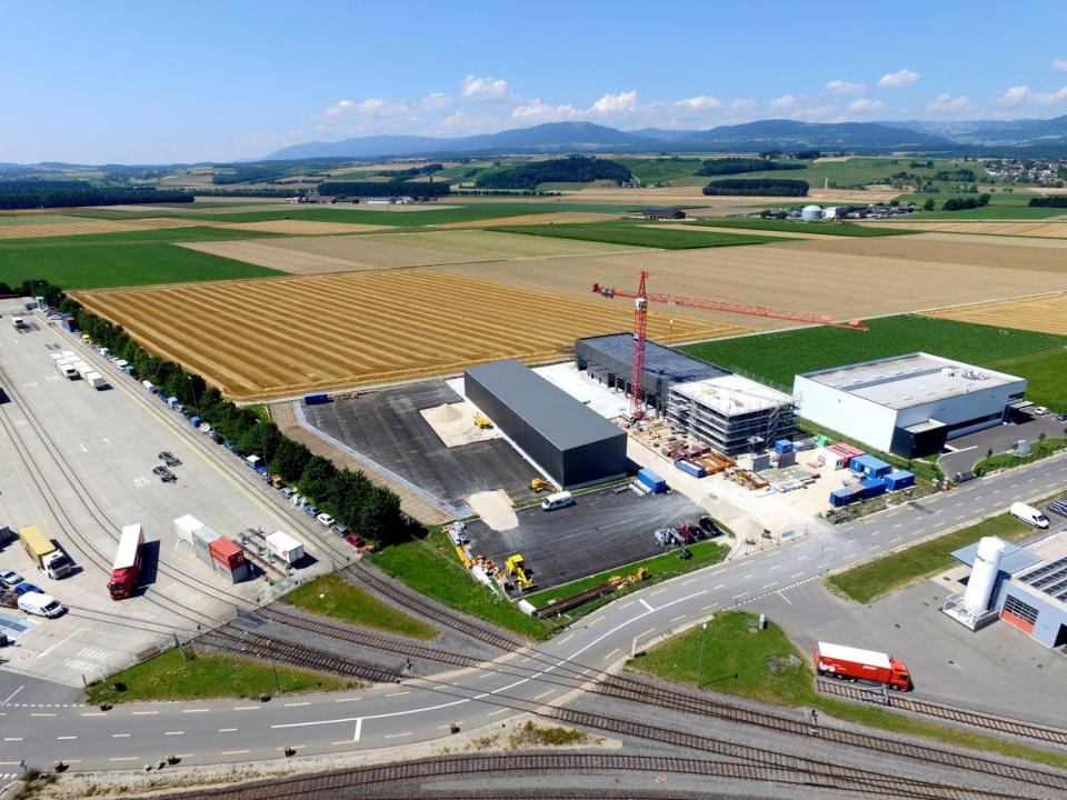 Vue aérienne - chantier général + environnement