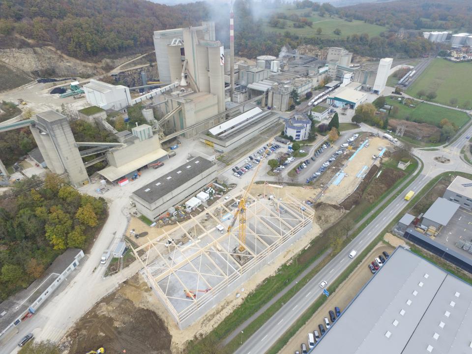 Vue aérienne - Charpente métallique